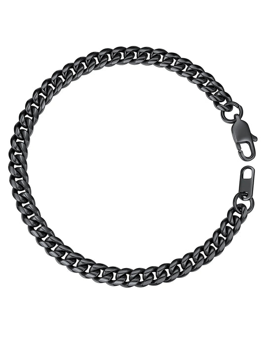 Gold Plated Bracelet for Men Chunky Cuban Bracelet 14MM 7.5 Inch Stainless Steel Chain Bracelet Birthday Father Day Graduation Jewelry Gifts for Him Dad Adults Age